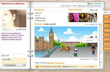 Cyworld screenshot